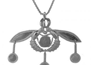 Jt Ασημένιο Κολιέ Μέλισσες των Μαλίων Ασημί - JT - 