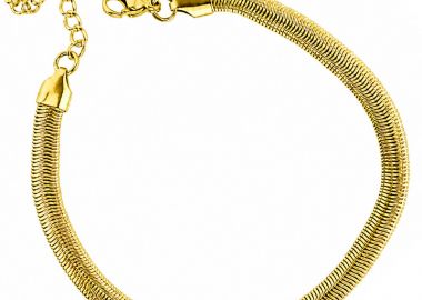 Jt Ατσάλινη αλυσίδα ποδιού φίδι 6mm Χρυσό - JT - 