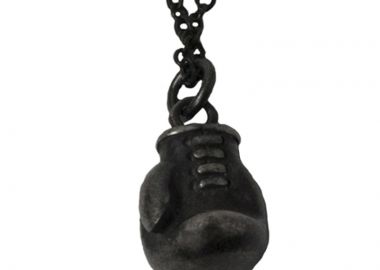 JT Ατσάλινο ανδρικό μακρύ κολιέ γάντι μποξ - JT - 