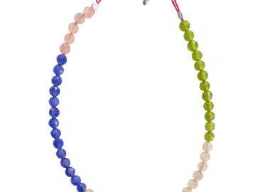 Jt Ατσάλινο βραχιόλι με χρωματιστές πέτρες μάτι γάτας 3mm Τέσσερα Χρώματα - JT - 