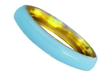 Jt Ατσάλινο χρυσό λεπτό δαχτυλίδι βεράκι σε 4 αποχρώσεις Γαλάζιο - Alice's Dreams - 