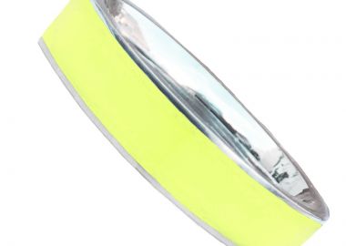 Jt Ατσάλινο δαχτυλίδι βεράκι πλατύ χρωματιστό Κίτρινο - JT - 