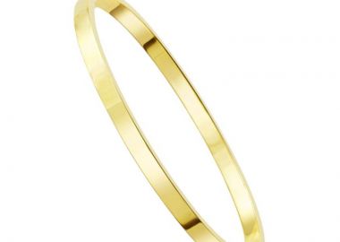 JT Ατσάλινο unisex βραχιόλι χειροπέδα λεπτό με επιλογή χάραξης Χρυσό - JT - 