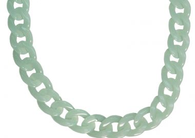 JT Εντυπωσιακό ακρυλικό κολιέ αλυσίδα λαιμού Μεντί - JT - 