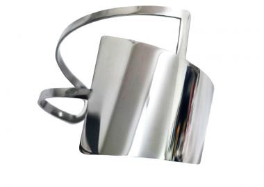 Jt Εντυπωσιακό ατσάλινο βραχιόλι χειροπέδα γεωμετρικό - JT - 