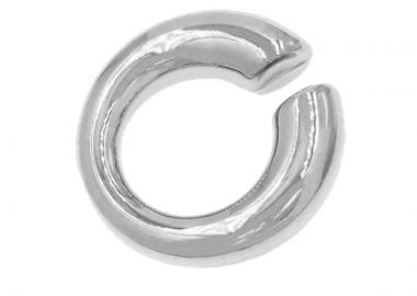 Jt Εντυπωσιακό μονό chunky ear cuff σκουλαρίκι ατσάλινο Ασημί - JT - 