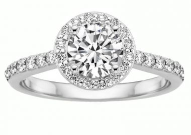 JT Μονόπετρο ασημένιο δαχτυλίδι στρογγυλό ζιργκόν - JT - 