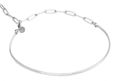 Jt Μοντέρνο ατσάλινο βραχιόλι ποδιού βέργα με αλυσίδα - JT - 