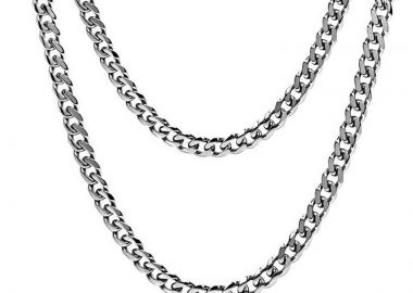 Jt Unisex αλυσίδα λαιμού ατσάλινη παχιά 8.5mm Ασημί - JT - 