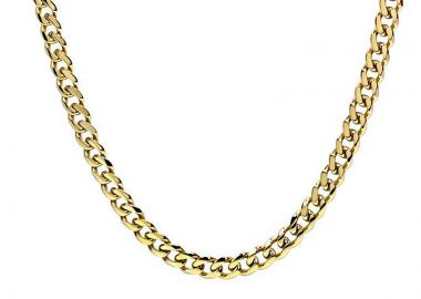 Jt Unisex αλυσίδα λαιμού ατσάλινη παχιά 8.5mm Χρυσό - JT - 