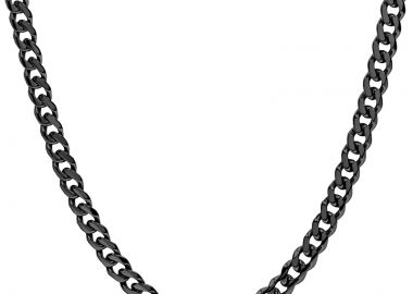 Jt Unisex αλυσίδα λαιμού ατσάλινη παχιά 8.5mm Μαύρο - JT - 