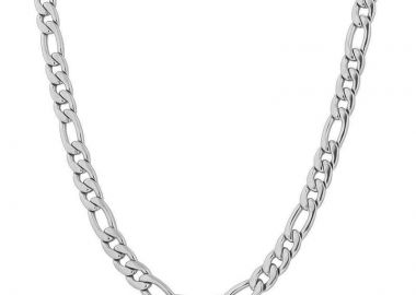 Jt Unisex αλυσίδα λαιμού figaro ατσάλι 5mm 50cm + 5cm προέκταση - JT - 