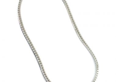 Jt Unisex αλυσίδα λαιμού ψαροκόκκαλο ατσάλι 60cm + 5cm προέκταση - JT - 