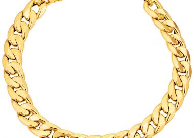 Jt Unisex ατσάλινο βραχιόλι αλυσίδα χρυσή παχιά cuban 11mm - JT - 