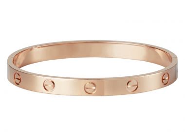 Jt Unisex Ατσάλινο βραχιόλι χειροπέδα βίδα Ροζ χρυσό - JT - 