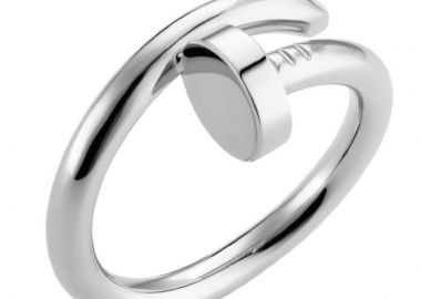 Jt Unisex ατσάλινο δαχτυλίδι καρφί Ασημί - JT - 