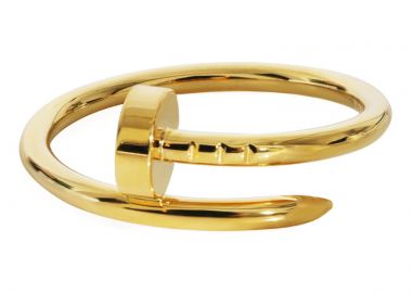 Jt Unisex ατσάλινο δαχτυλίδι καρφί Χρυσό - JT - 