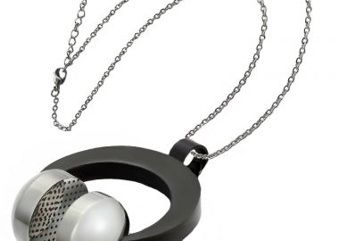 Jt Unisex ατσάλινο μακρύ κολιέ ακουστικά - JT - 