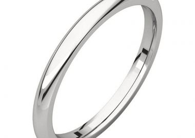 JT Unisex κλασικό σκέτο ατσάλινο δαχτυλίδι βέρα Ασημί - JT - 