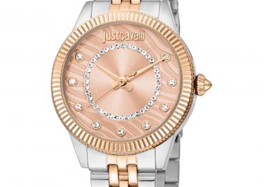 JUST CAVALLI Animalier Crystals - JC1L272M0065, Silver case with Stainless Steel Bracelet - Just Cavalli - 