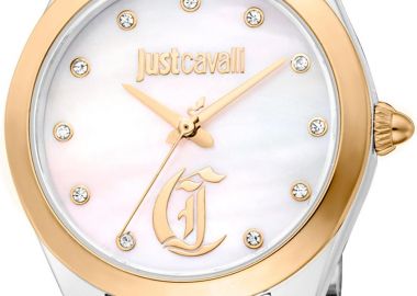 JUST CAVALLI Glam Chic Crystals - JC1L309M0075, Silver case with Stainless Steel Bracelet - Just Cavalli - 