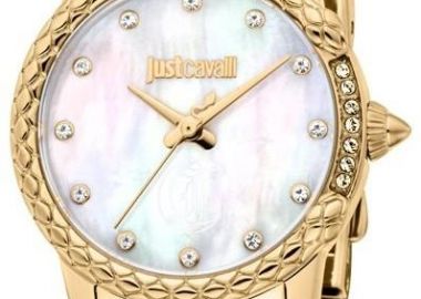 JUST CAVALLI Snake - JC1L310M0065, Gold case with Stainless Steel Bracelet - Just Cavalli - 
