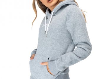 Just Hype HYPSCRIBW009 Γυναικεία Ζακέτα Φούτερ με Κουκούλα Γκρι -  - 