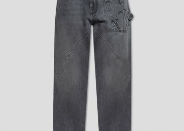 JWANDERSON Ανδρικό Γκρι Twisted Workwear Jeans - JWANDERSON - 