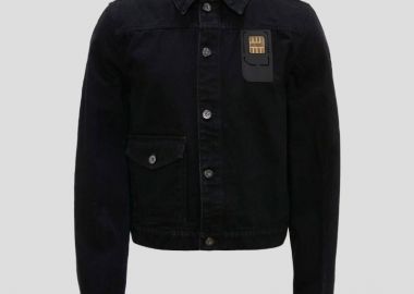 JWANDERSON Ανδρικό Μαύρο Sim Card Trucker Jacket - JWANDERSON - 