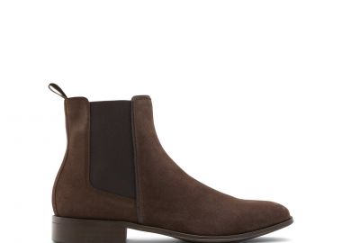 Καφέ ανδρικό δερμάτινο σουέντ μποτάκι CRIWIEN - ALDO - 