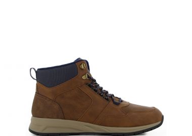 Καφέ ανδρικό μποτάκι sneaker - SJ - 