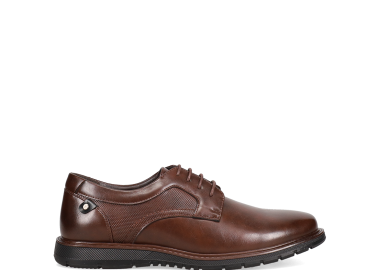 Καφέ ανδρικό παπούτσι derby - MIGATO - 