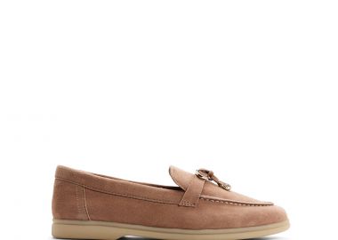 Καφέ δερμάτινο loafer CRERAS-IN - ALDO - 