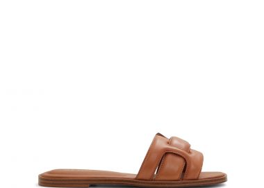 Καφέ δερμάτινο σανδάλι ELENAA - ALDO - 