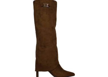 Καφέ μπότα με γκέτα - LAURA BIAGIOTTI - 