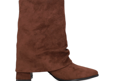 Καφέ μποτάκι με γκέτα - MIGATO - 