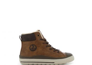 Καφέ παιδικό μποτάκι sneaker - SJ - 