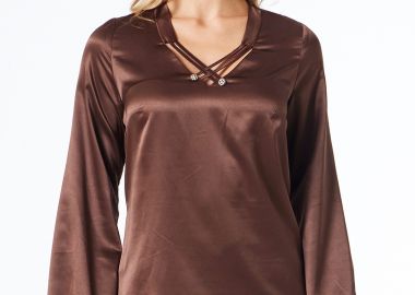 ΚΑΦΕ ΣΑΤΕΝ ΜΠΛΟΥΖΑ ΜΕ ΔΙΑΚΟΣΜΗΤΙΚΑ ΚΟΥΜΠΙΑ - Anna Raxevsky - 