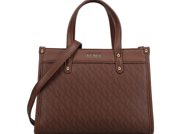 Καφέ τσάντα χειρός - VENCI - 