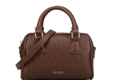 Καφέ τσάντα χειρός - VENCI - 