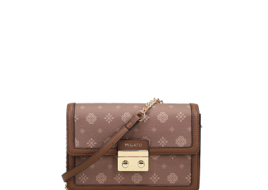 Καφέ τσάντα χιαστί - MIGATO - 