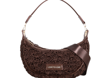 Καφέ τσάντα ώμου - LOVE TO LOVE by GAI MATTIOLO - 