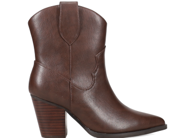 Καφέ western μποτάκι - MIGATO - 