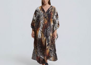 Καφτάνι βισκόζη animal print - MAT FASHION - 
