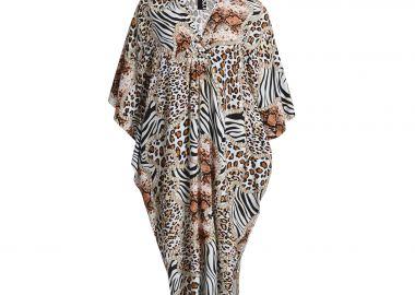 Καφτάνι βισκόζη animal print - MAT FASHION - 