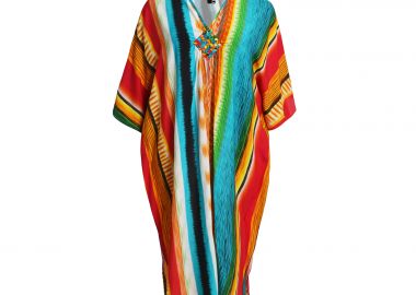 Καφτάνι βισκόζη multicolor print - MAT FASHION - 