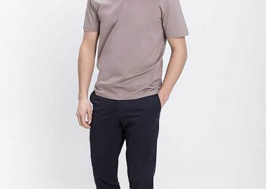 Kaiser Hoff ανδρικό παντελόνι chino Regular Fit - D124001321107100 Μπλε Σκούρο - KAISER HOFF - 