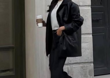 KALLY γυναίκεια δερμάτινη τζακετ με κουμπιά - SOU - 