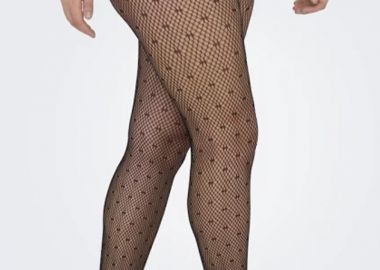 Καλσόν δίχτυ σε μαύρο χρώμα -  - 