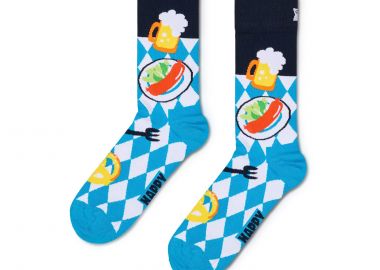 Κάλτσες ανδρικές Happy Socks Γαλάζιο P004091 Oktoberfest Sock 100 - Happy Socks - 
